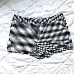 Black and White Gingham Shorts